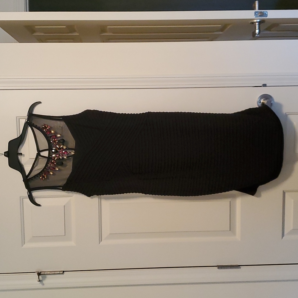 Black Dress barn hour glass shape dress size 8
